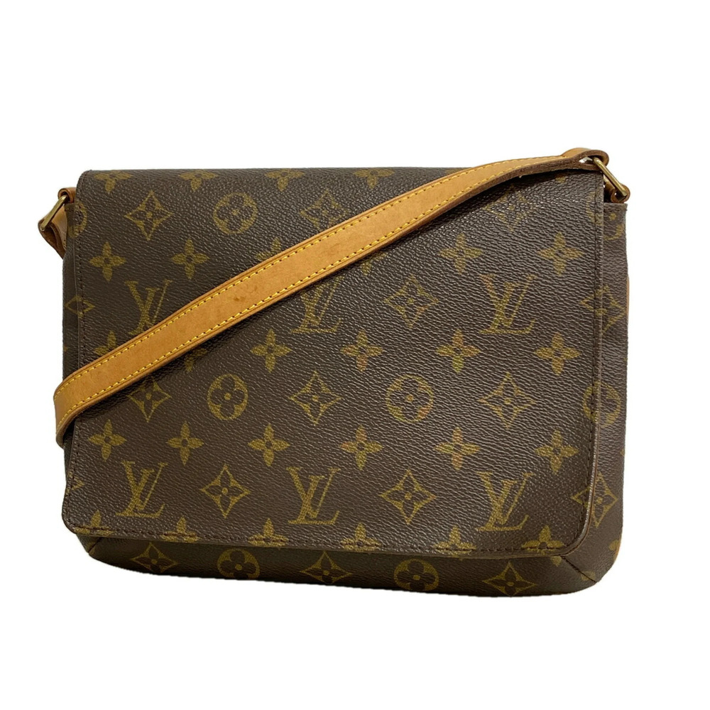 Louis Vuitton Monogram Musette Tango Short Strap Shoulder Bag M51257 Brown Wo...